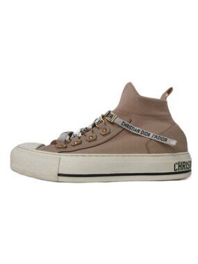 Dior J'adior Walk'n' High Top Sneakers Knit Pink Beige